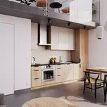 Kuchyňská linka Luxeo 305 cm dub puccini/beige set 9