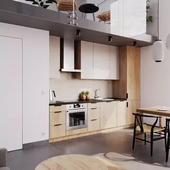 Kuchyňská linka Kuchyňská linka Luxeo 305 cm dub puccini/beige set 9