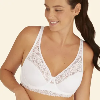 Podprsenka Well Krajková podprsenka Well Allure, s kosticemi bílá 85C