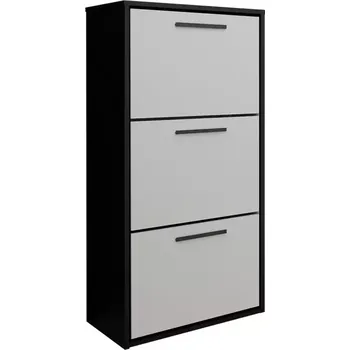 Botník Asper závěsný bílý/černý