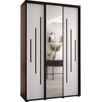 Předsíňová stěna Skříň 45 Canaris 13 160 černá/bílá/černá