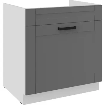 Kuchyňská skříňka Kuchyňská skříňka Luna dustgrey/bíly 80ZL 1S BB