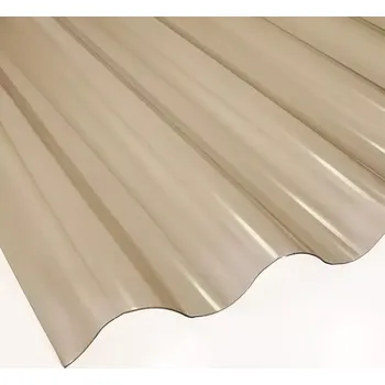 Průsvitná krytina Vlnitá deska PVC 2000 x 900 x 0,8 mm kouřová