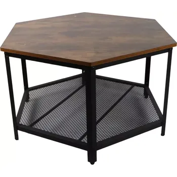 Obývací stěna Konferenční Stolek Loft 8628 E dark vintage wood