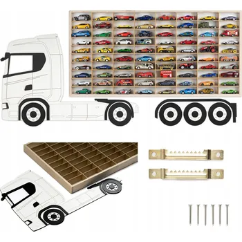 autíčko Police na autíčka angličáky Hot Wheels - 80 míst pro autíčka, organizér