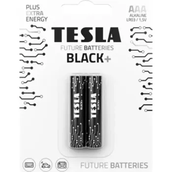 Článková baterie Baterie Tesla AAA LR03 Black+ 2 ks