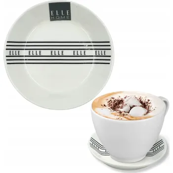 Talíř TALÍŘEK PODŠÁLEK POD KÁVU / ČAJ PORCELÁN 10CM ELLE