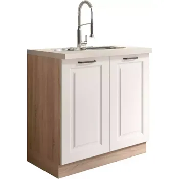 Kuchyňská skříňka Kuchyňská skříňka Smart 12D sonoma/bílá mat