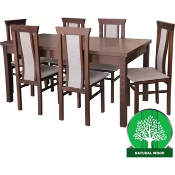 Jídelní set Jídelní set Alex 1+6 Ořech 160x80+40