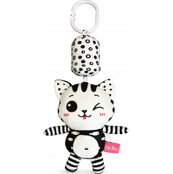 Hračka na kočárek Závěsná hračka na kočárek/postýlku Kočka Senzorická hračka pro miminka 0+