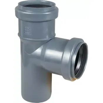 Fitinka T-kus šedý 50 mm x 45