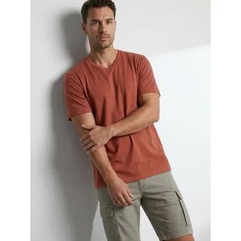 Sinsay - Bavlněné tričko Basic - červená - 292HL-29X - 292HL-29X-XL