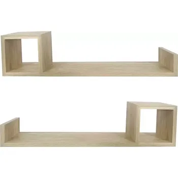 Kancelářská sestava Závěsné police 2 ks PD230816 přírodní dřevo