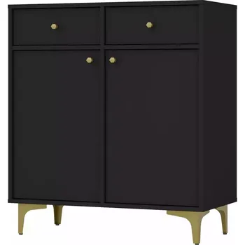 Kancelářská sestava Komoda Tokyo 1 2F 2S černý grafit 826