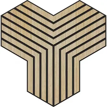 Obklad Frézovaný panel Triple dub MDF