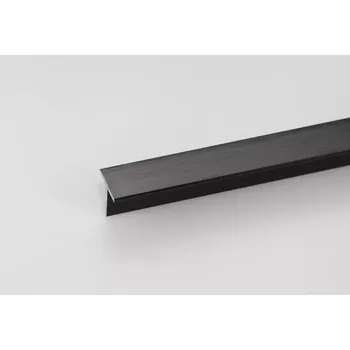 Stavební profil Profil T ALU Kartáčov. Černý 15x15x1000