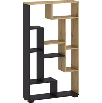 Kancelářská sestava Regal Solis 3 Wotan/Černý 122.5x70.2x20.1