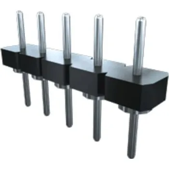 Elektrický konektor Kolíkový konektor, řada: BBL, počet kontaktů: 2, počet řad: 1, rozteč: 2.54mm, orientace těla: Pravý úhel, Průchozí