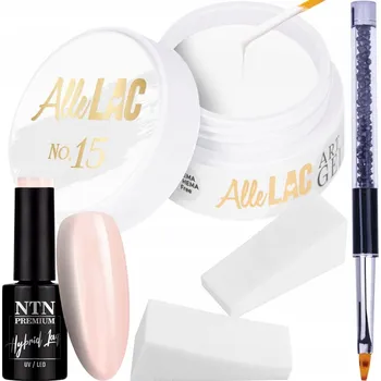 Lak na nehty Základní Sada pro Nehty Babyboomer 4v1: Gel Lak, Štěteček a Houbičky