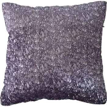 Dekorativní polštářek Dekorační polštář, 45x45 cm, fialovostříbrný