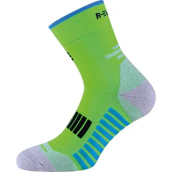 Pánské ponožky R-EVENGE Technické středně dlouhé ponožky Running, neonově zelená. 35/38 ZELENÁ