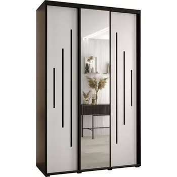 Předsíňová stěna Skříň 45 Canaris 13 180 černá/bílá/černá