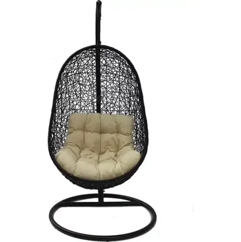 Závěsné křeslo KONGO černé