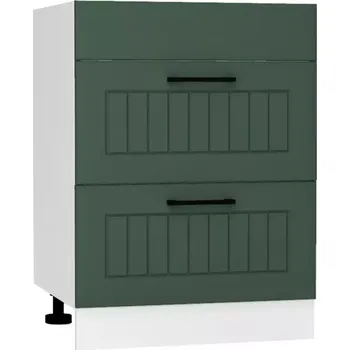 Kuchyňská skříňka Irma D60pc S/2 Zasl zelená mat