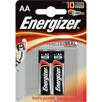 Článková baterie Alkalická baterie Energizer AA (R6) 2 ks