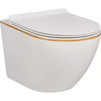 Klozet Závěsná mísa Alice II Slim white se sedátkem