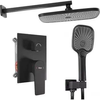 Vodovodní baterie Sprchový set podomítkový Rea Moby černá