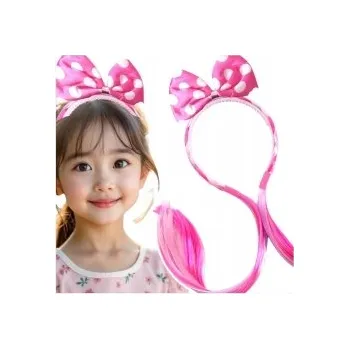 Čelenka ČELENKA PRO DÍVKU S ČELENKA ČELENKA Minnie Mouse S RŮŽOVÝM COPEM