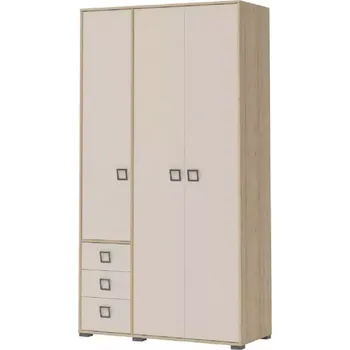 Dětský pokoj Rohová Skříň 3D3S Kiki P33-BK/KI-01 beech/sand