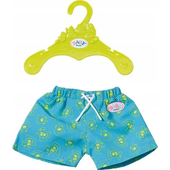 Doplněk pro panenku Plážové šortky Baby Born modré látkové pro panenku 43 cm