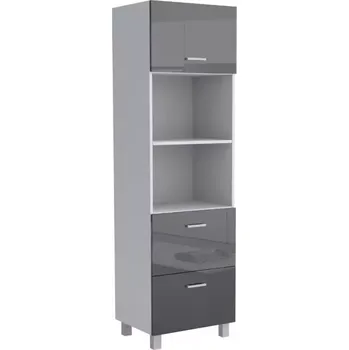 Kuchyňská skříňka Kuchyňská Skříňka Lucjan 60kpm 1f2s 2100 lux černá