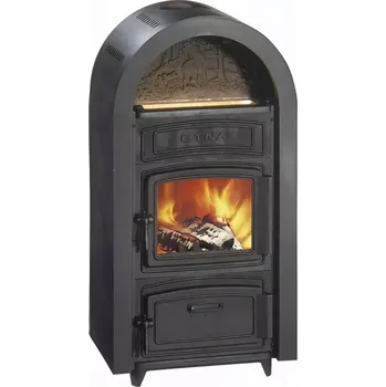 Krbová kamna Ocelová krbová kamna Etna černá 9 kW