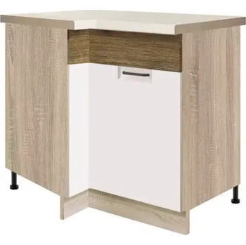 Kuchyňská Skříňka Favorit 14D pravá Sonoma/White/Ribbeck