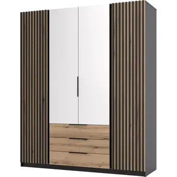 Kancelářská sestava Skříň Kaja BL/EV-BL 2LAM 2 Zrcadlo 3S