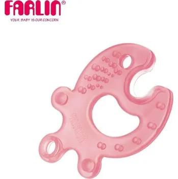 Kousátko silikonové Rybička Farlin, růžové