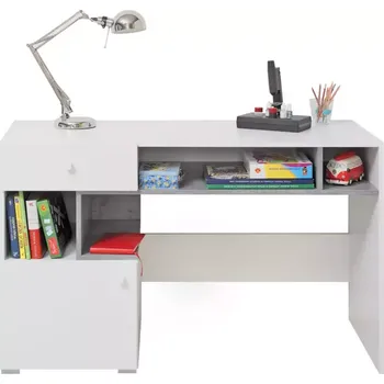 Psací stůl Stůl Sigma Si10 Bílý Lux/Beton