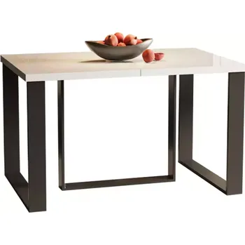 Jídelní set Stůl Borys Max 250 bílý lesk