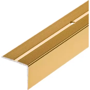 Stavební profil Schodový profil drážkou LSSR 42X22 2,0m zlatý
