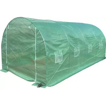 Skleník FÓLIOVNÍK 2,5X5X2M, ZELENÝ