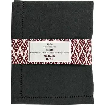 ubrus Běhoun na stůl SAGA antracit 45x140 easy care