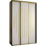 Skříň 45 Canaris 12 180 černá/bílá/gold