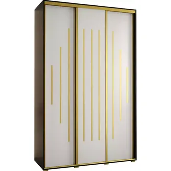 Předsíňová stěna Skříň 45 Canaris 12 180 černá/bílá/gold