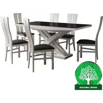 Jídelní set Jídelní set Artur 1+6 Bílá 140x80+40