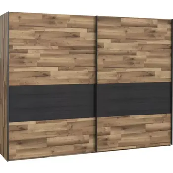 Předsíňová stěna Skříň Jakobina 270cm Dub/Černá