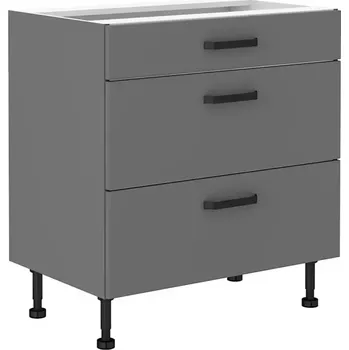 Kuchyňská skříňka Kuchyňská Skříňka NESSA antracit 80d 3s bb