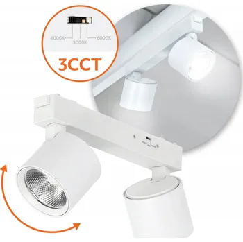 Magnetický lištový LED reflektor 2x7W 24° 3CCT bílý